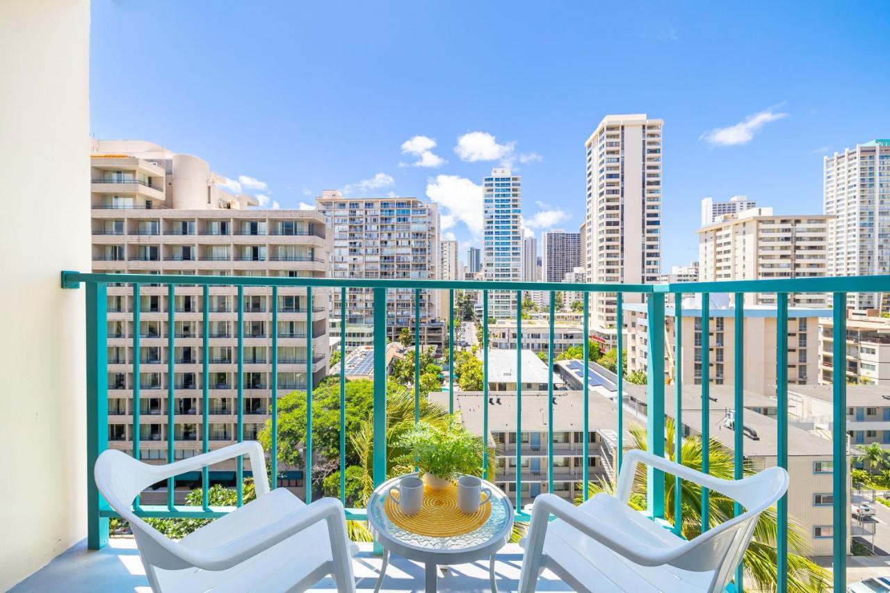 Cozy Waikiki Studio At Aqua Aloha Surf Honolulu Bagian luar foto